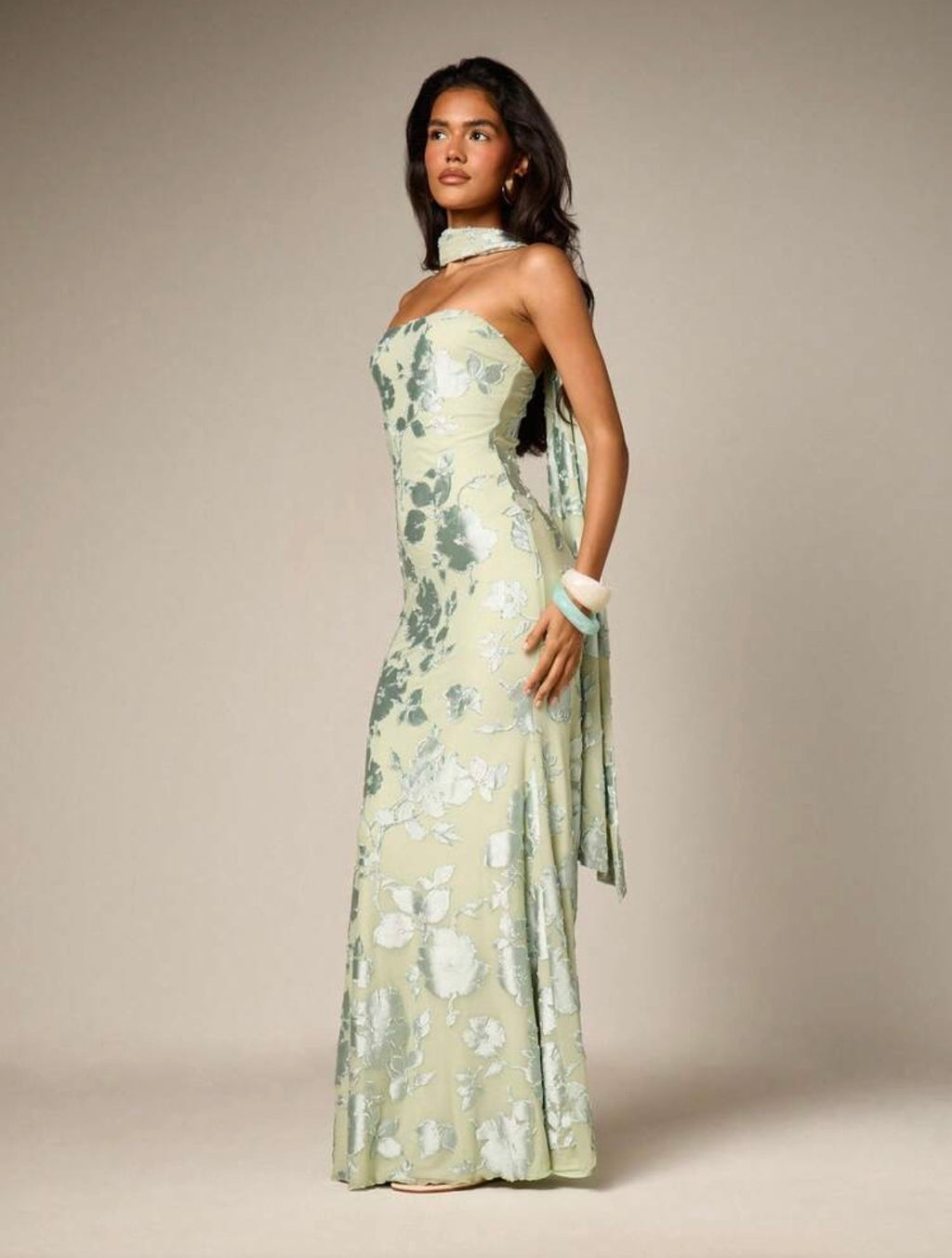 Sovena Floral Maxi Dress