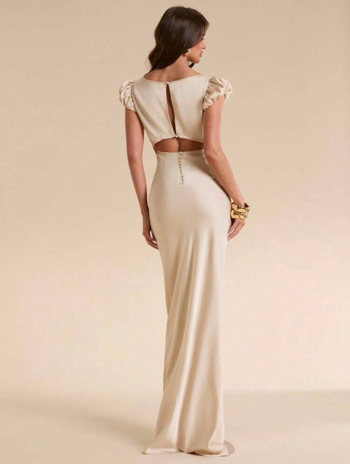 Calista Satin Maxi Dress