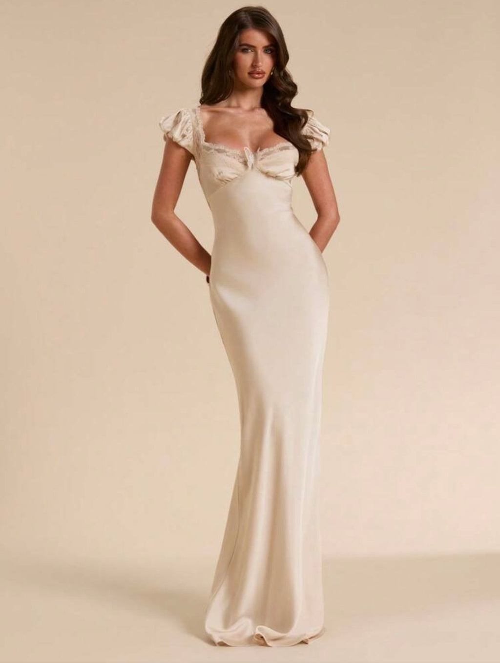 Calista Satin Maxi Dress