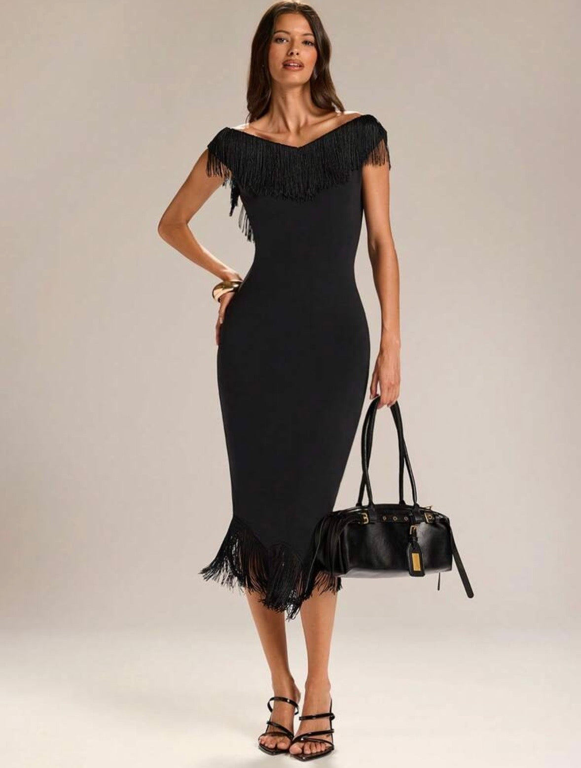 Lauren Fringe Midi Dress