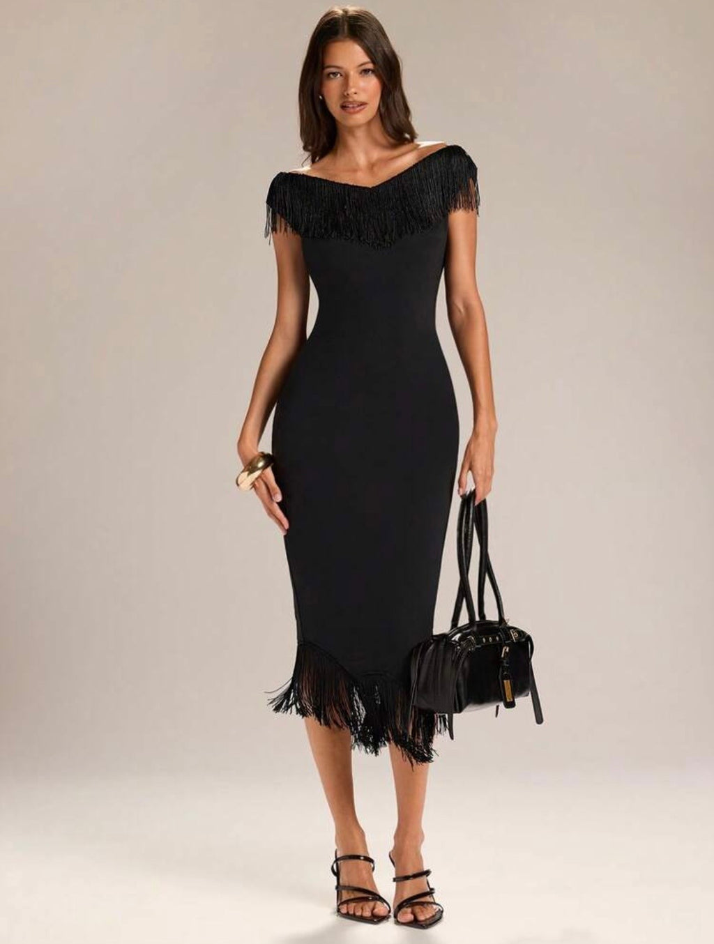 Lauren Fringe Midi Dress