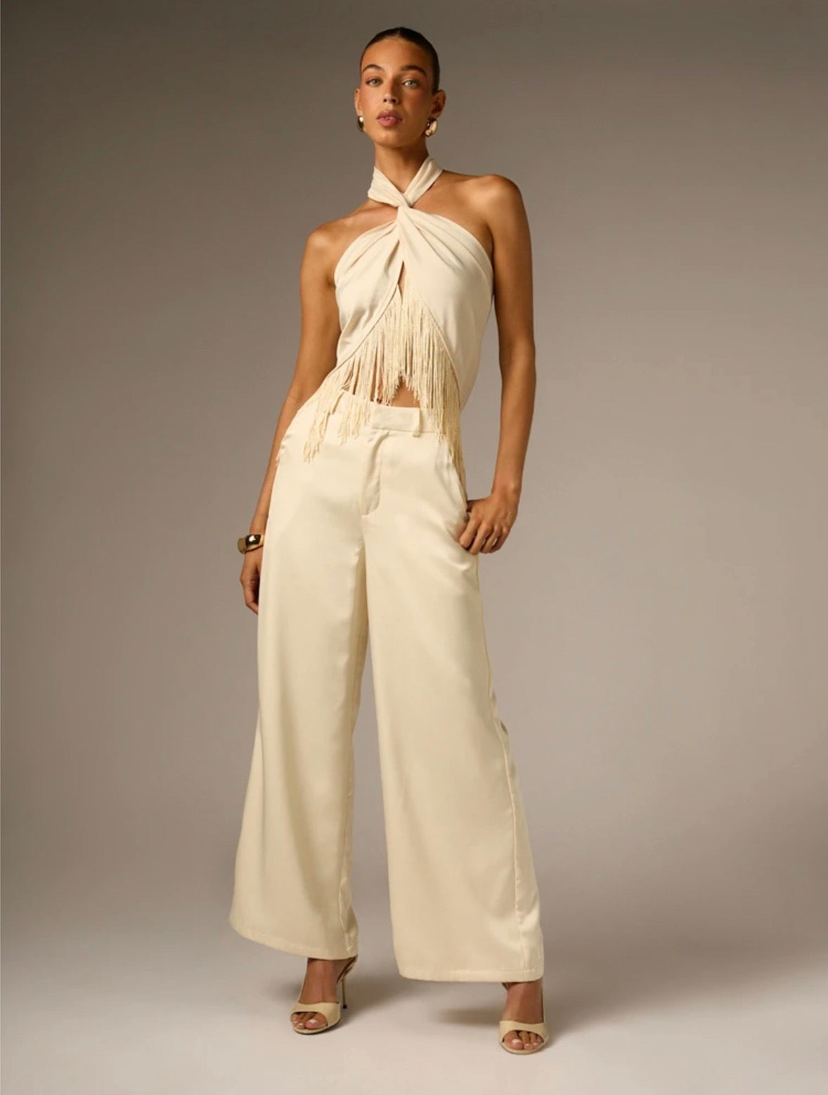 Tova Fringe Halter Top