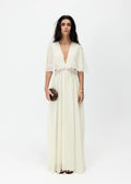 Aurelia Lace Cape Maxi Dress
