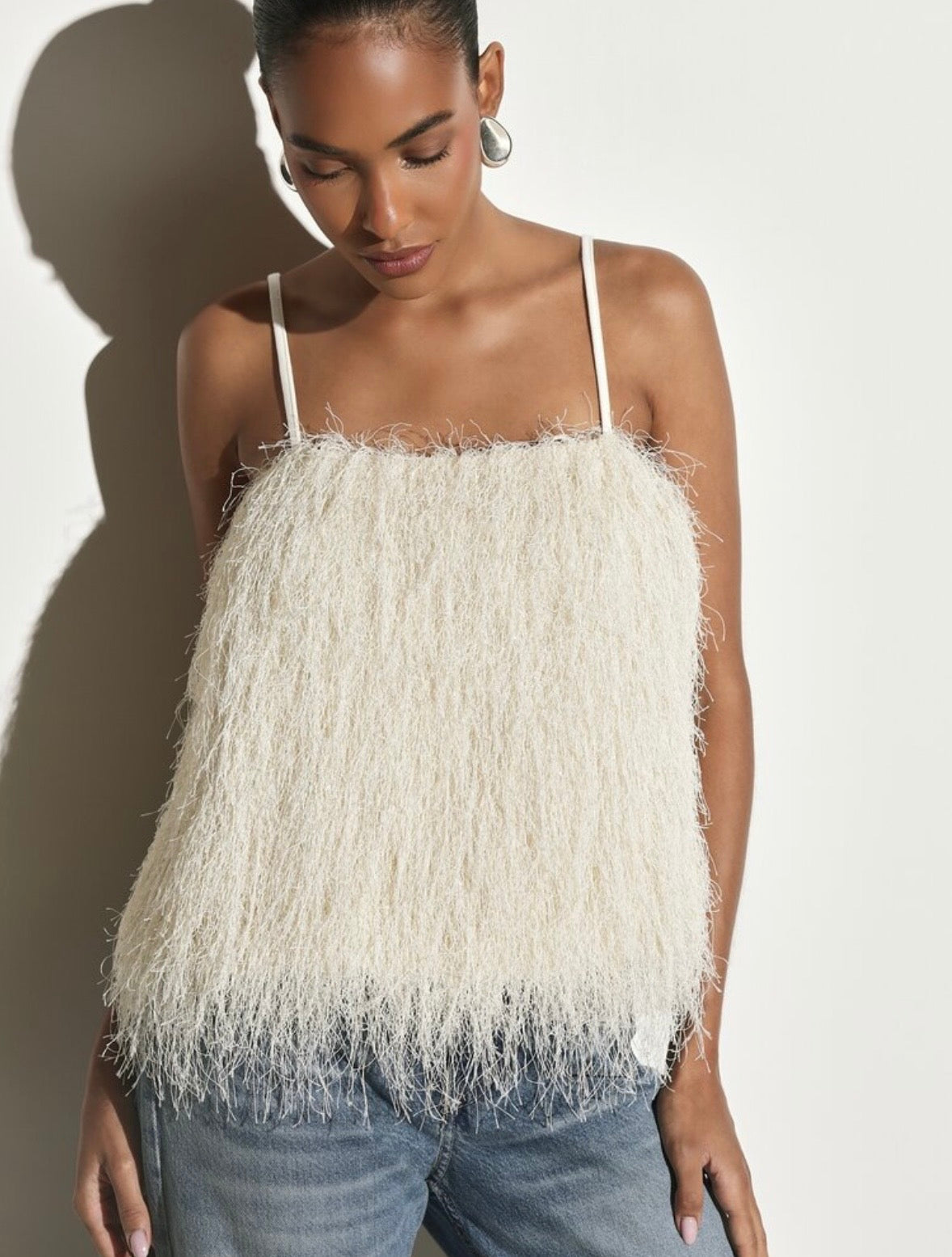 Matilda Feather Cami Top