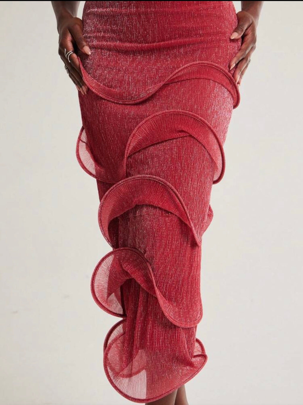Valentina Ruffle Midi Dress