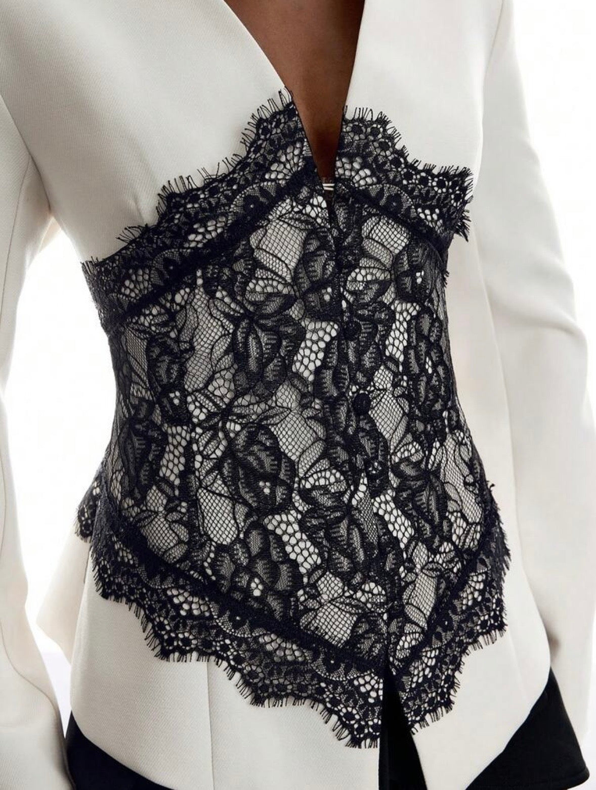 Bianka Tailored Lace Blazer