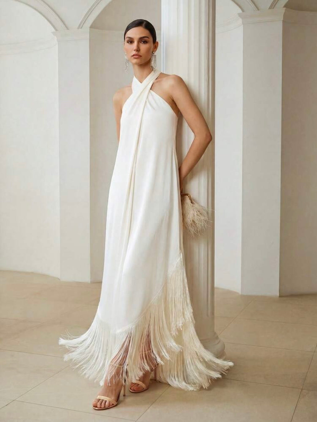 Sera Fringe Maxi Dress