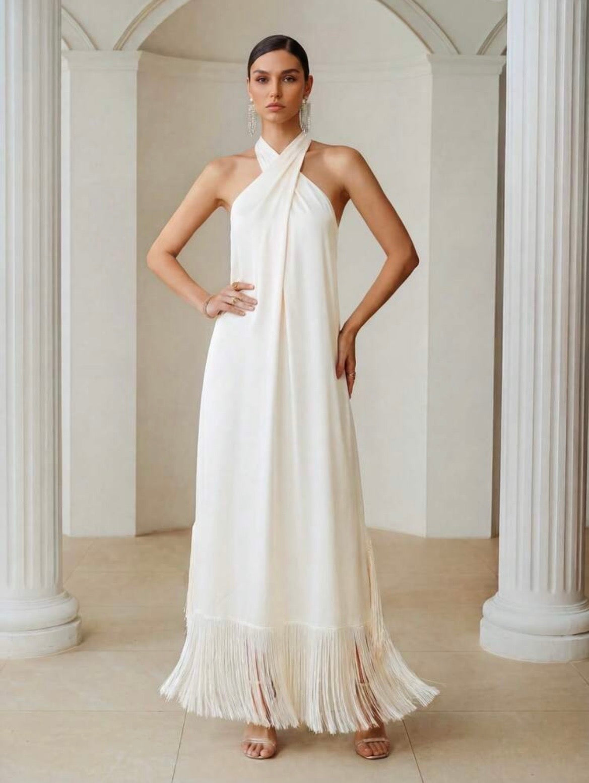 Sera Fringe Maxi Dress