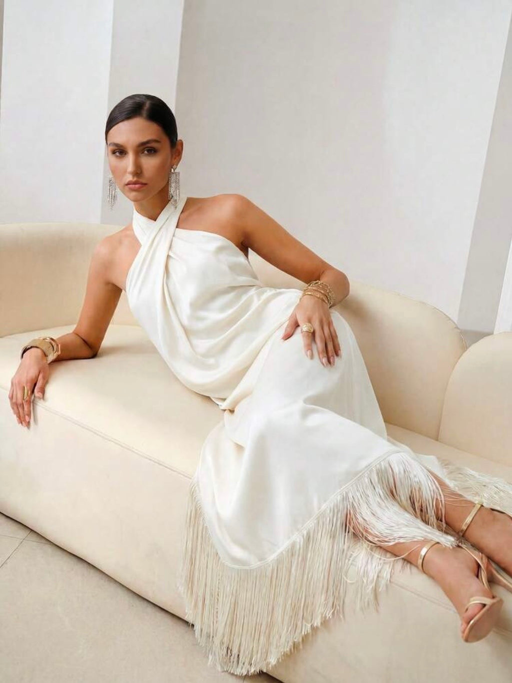 Sera Fringe Maxi Dress