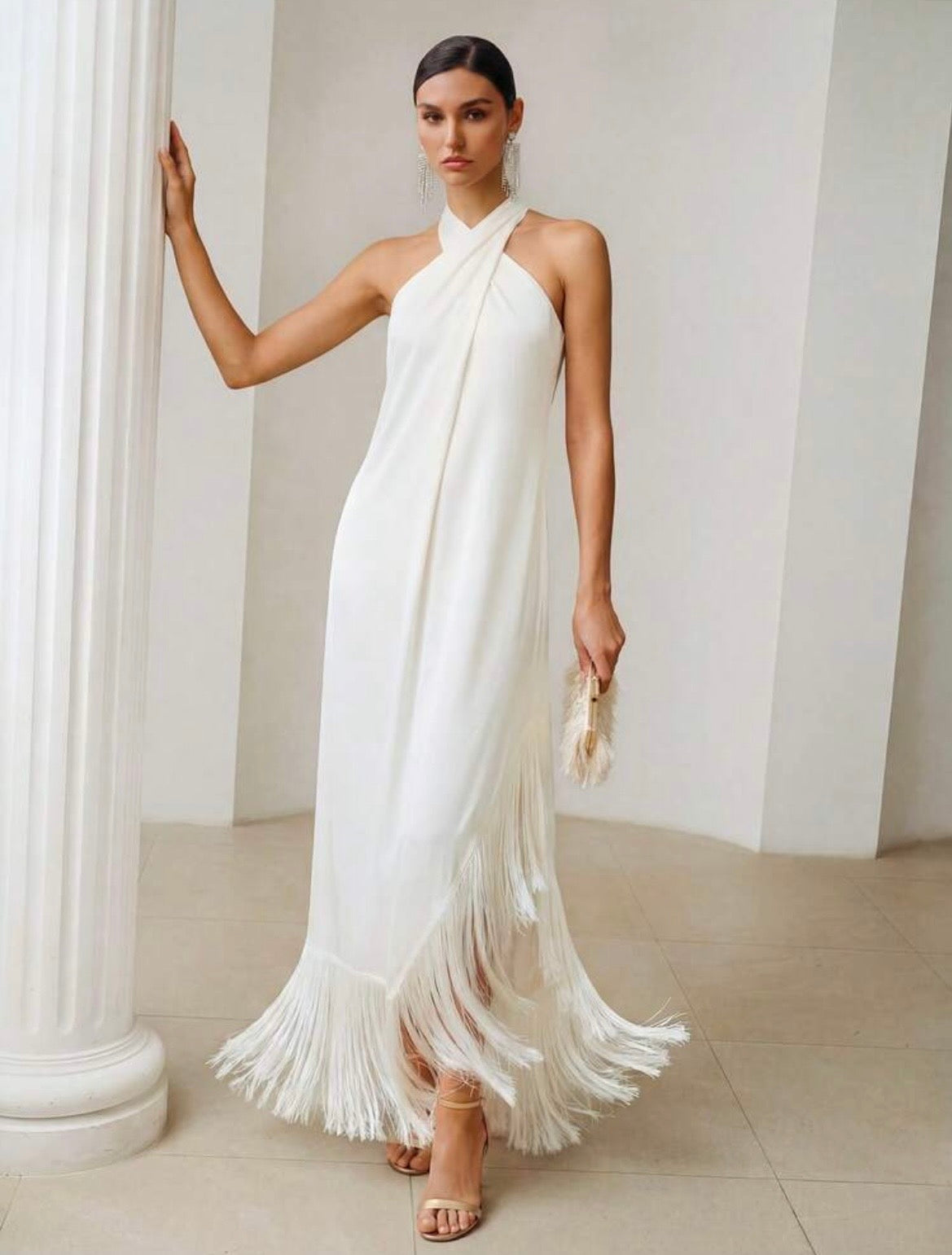 Sera Fringe Maxi Dress