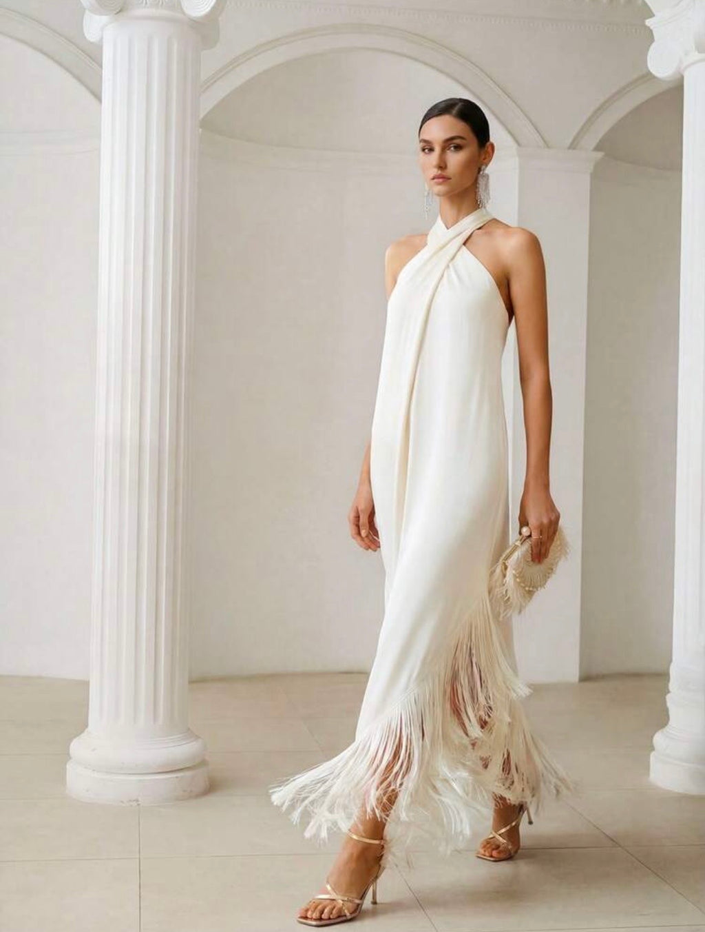 Sera Fringe Maxi Dress