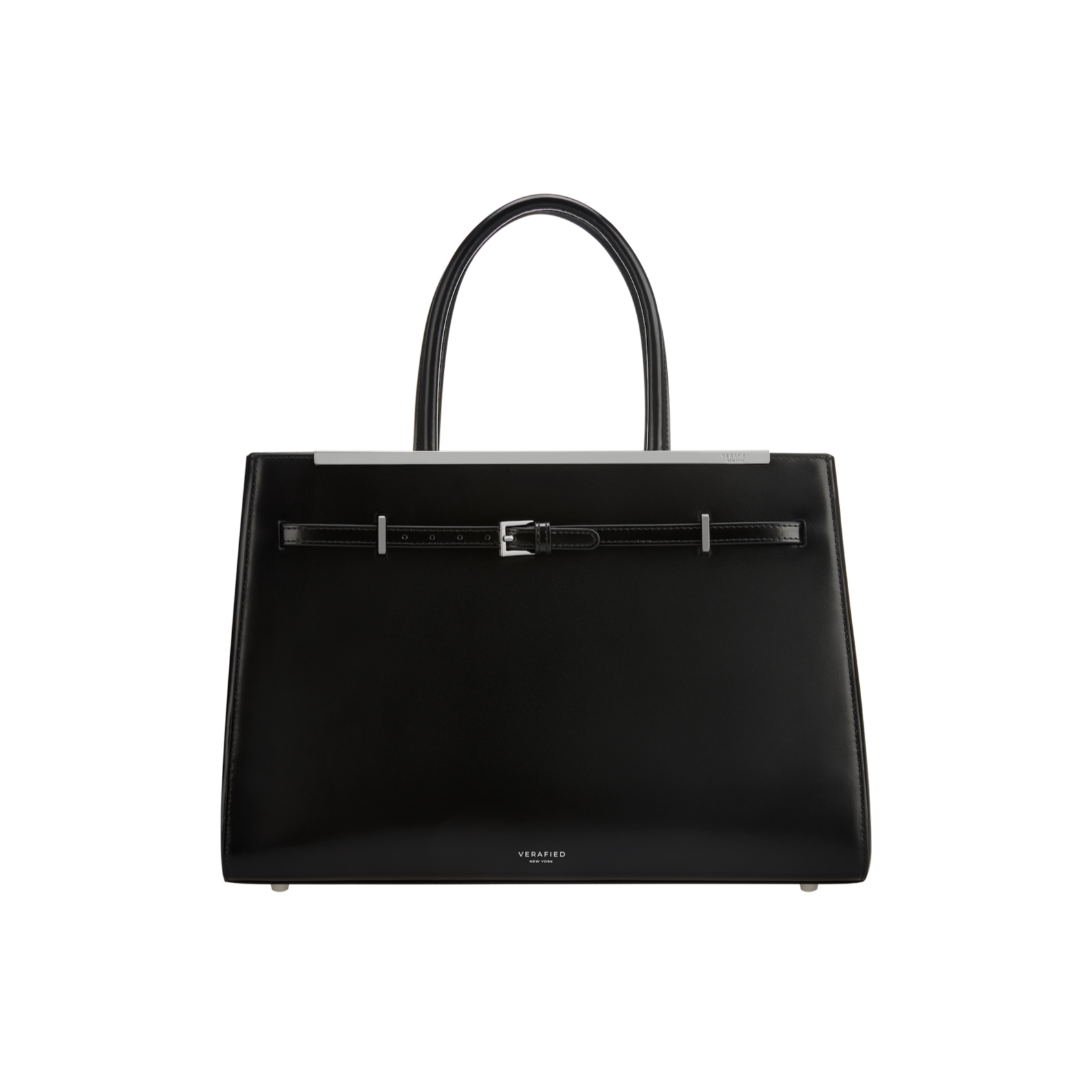 Noir Leather Book Tote Bag 33