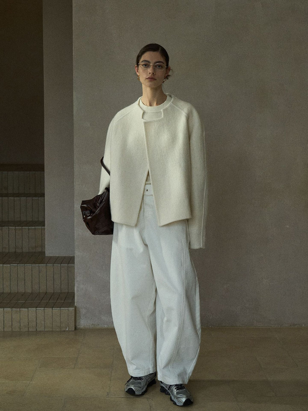 Cadenza Wool Coat - Ivory