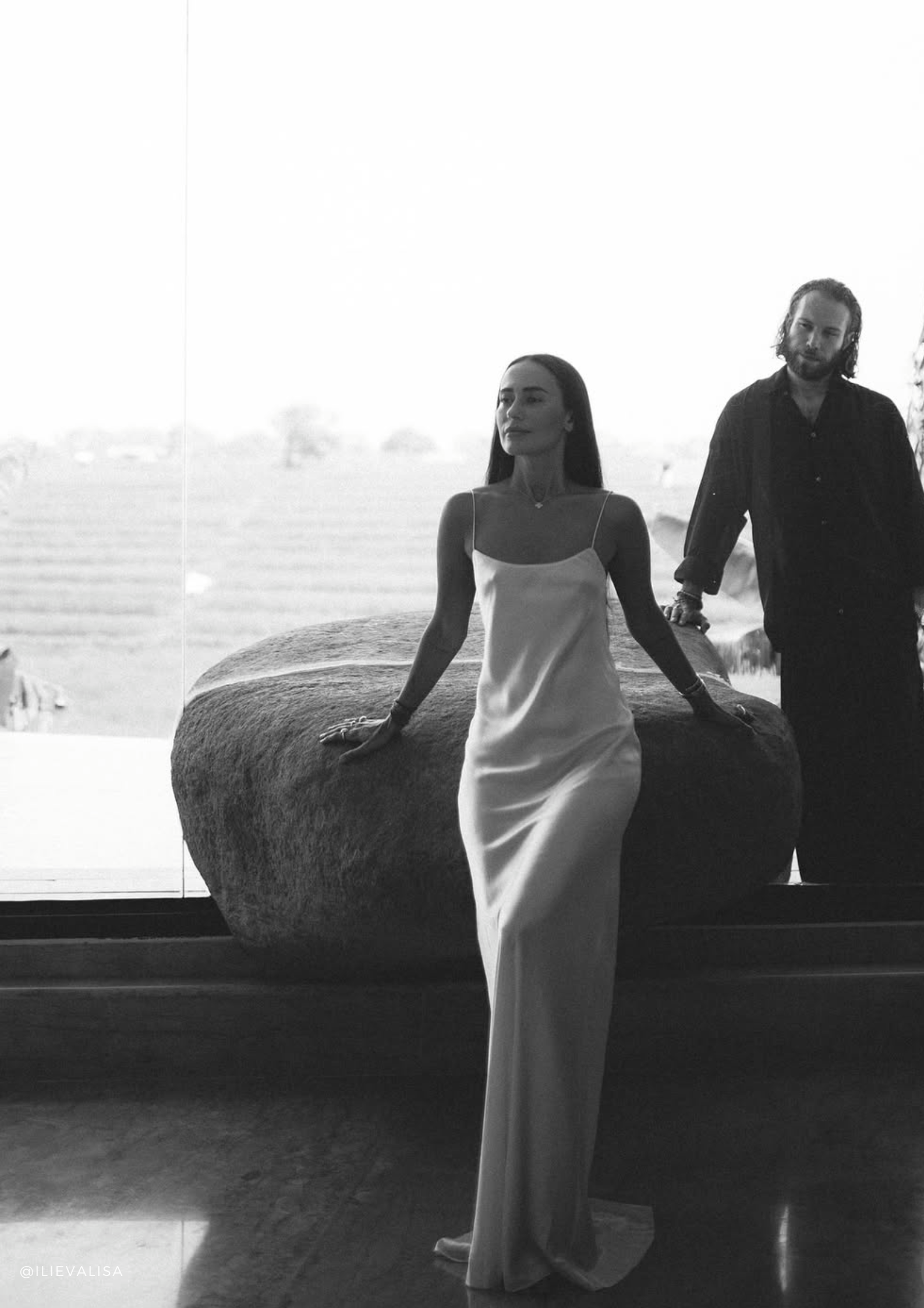 Carolyn Butter-Cream silk-satin maxi dress