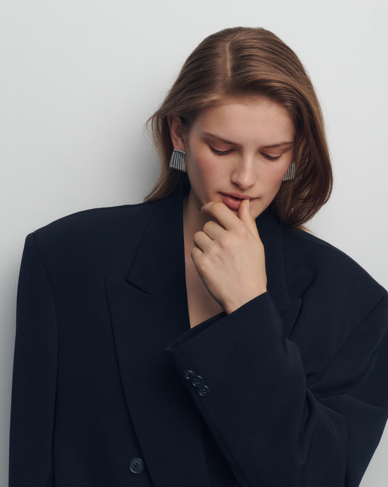 RIBBED MAXI EARRINGS