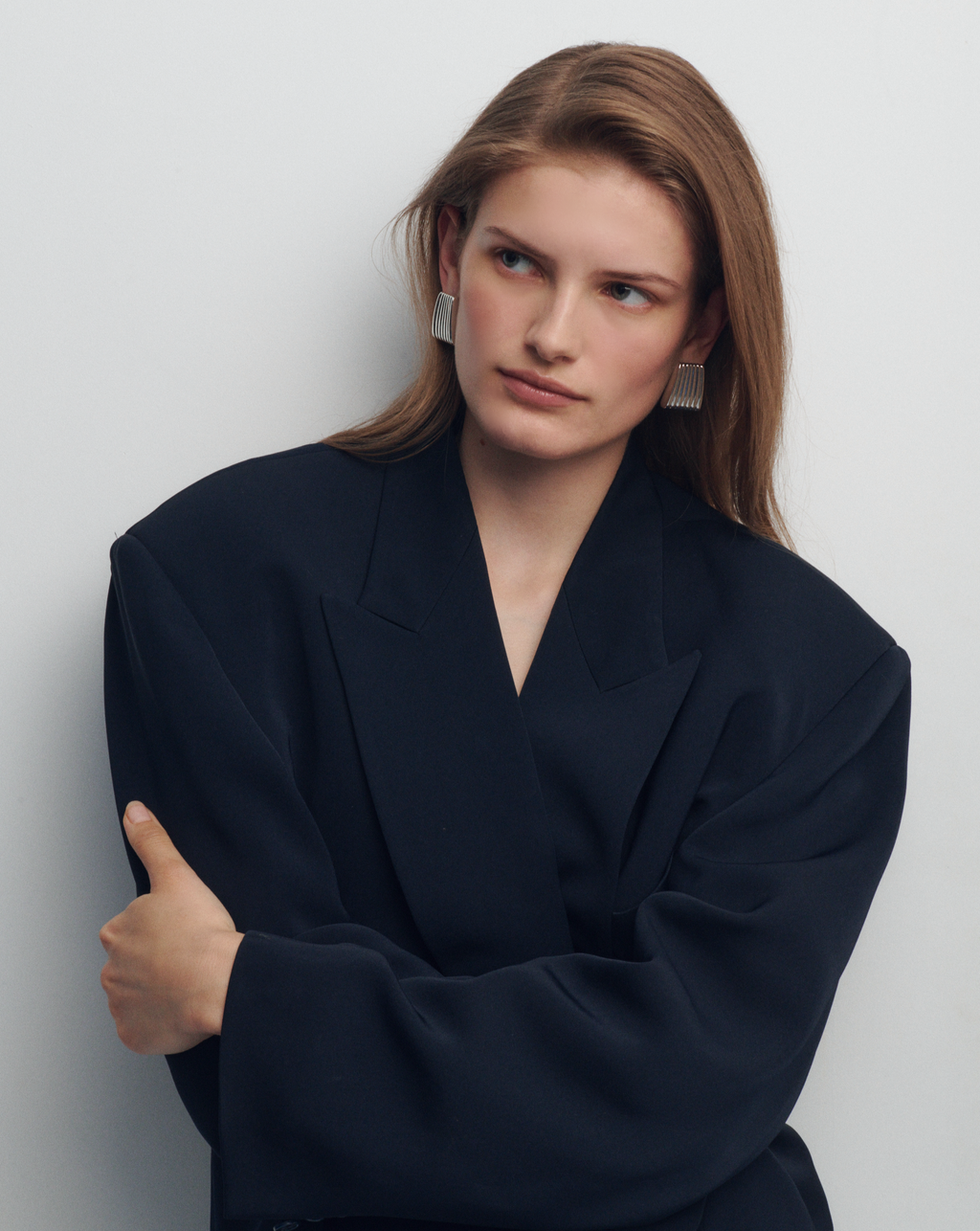 RIBBED MAXI EARRINGS