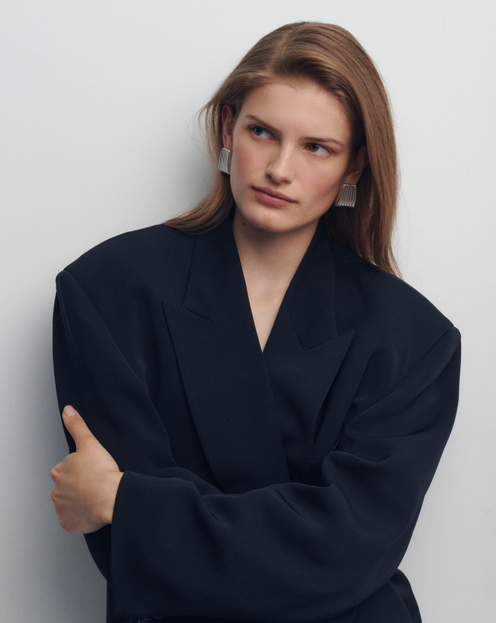 RIBBED MAXI EARRINGS