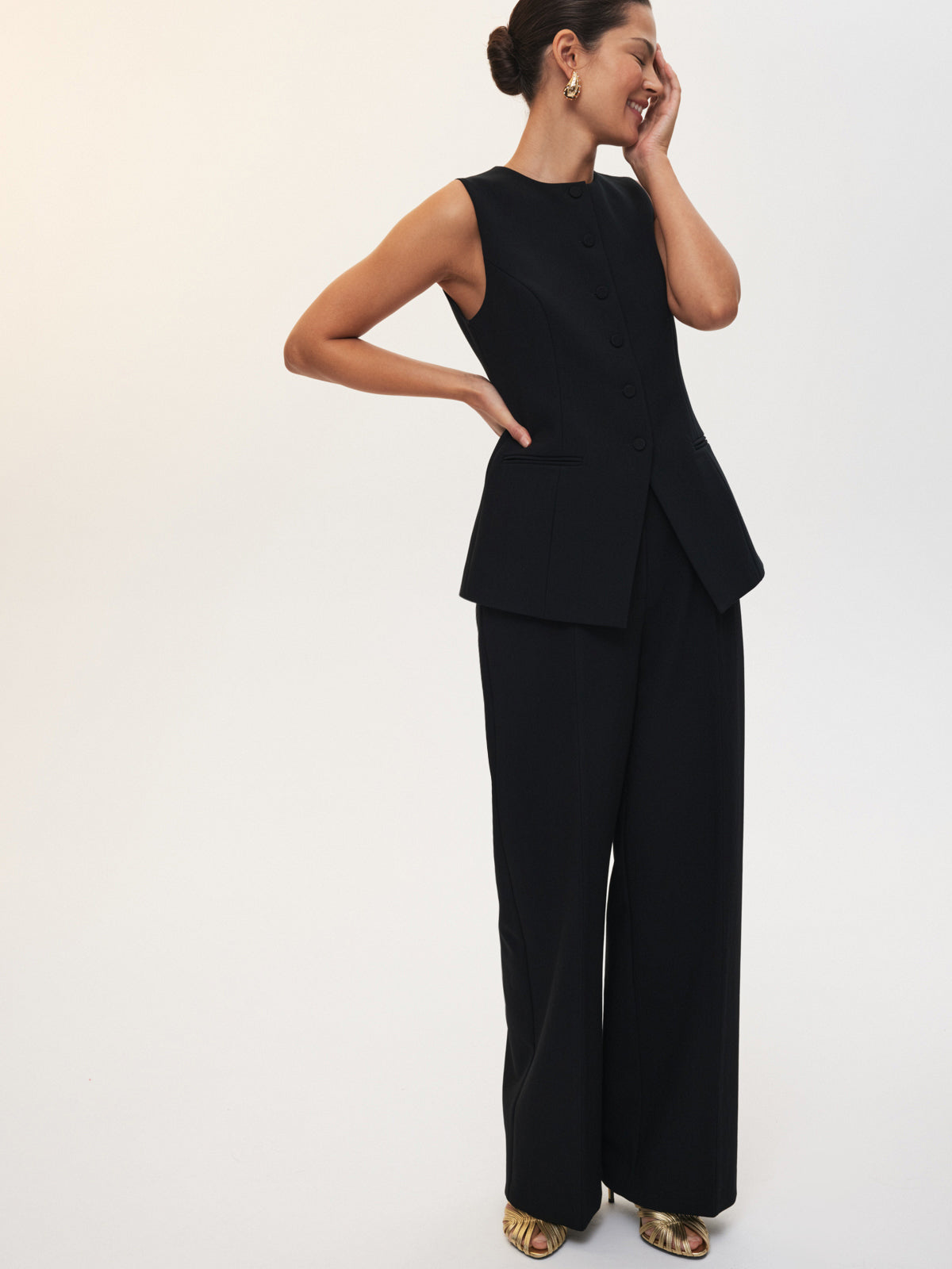 Подчеркивающие брюки с завышенной талией Midnight Time