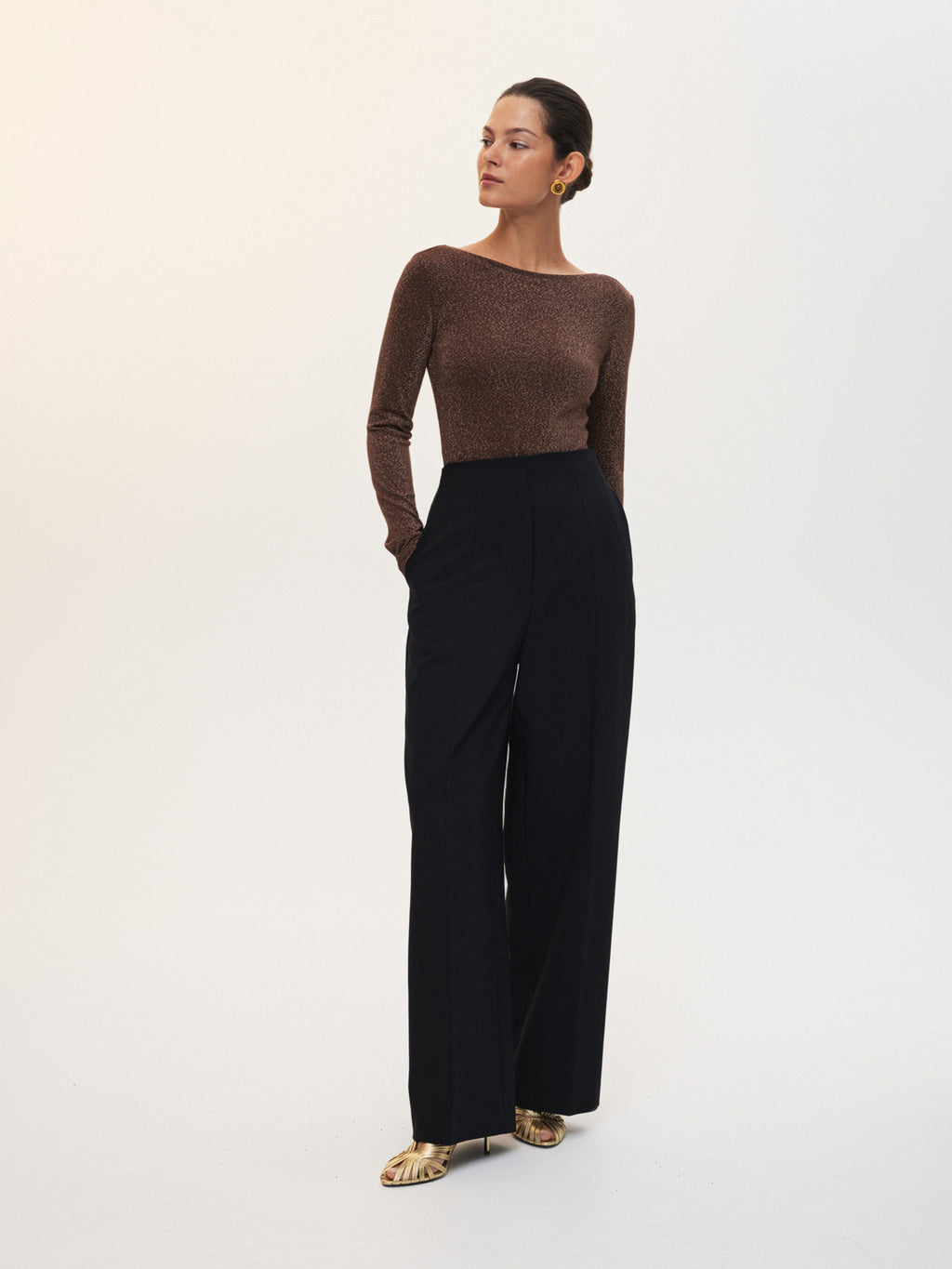 Подчеркивающие брюки с завышенной талией Midnight Time