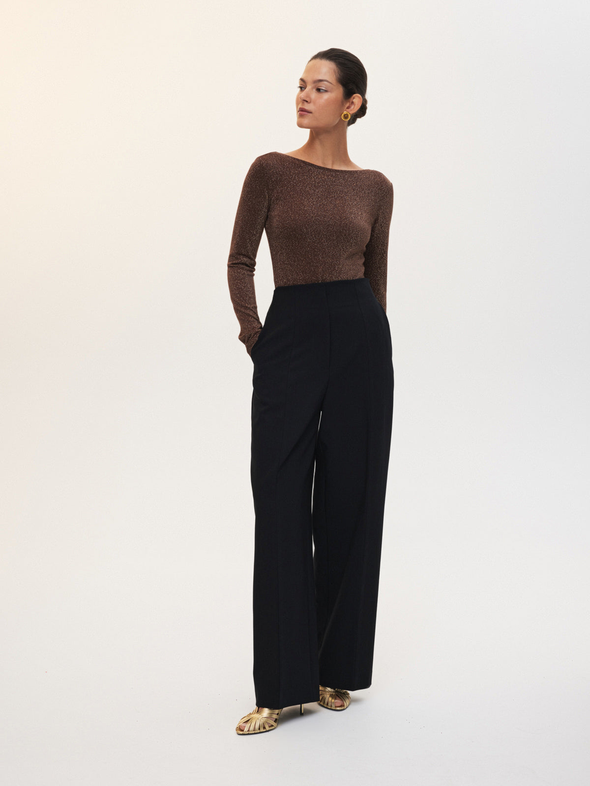 Подчеркивающие брюки с завышенной талией Midnight Time