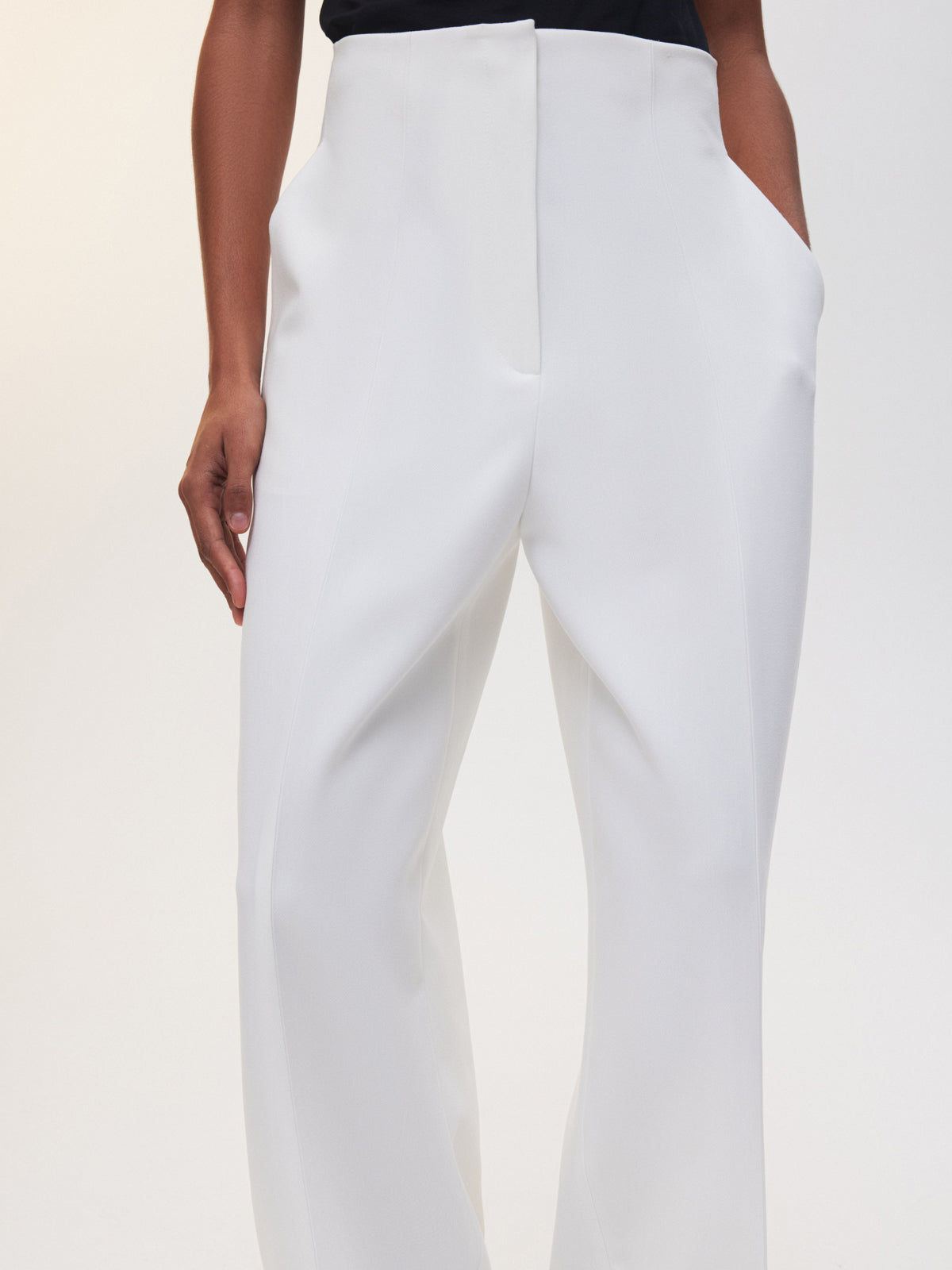 White Spell High-Waisted Fitting Trousers