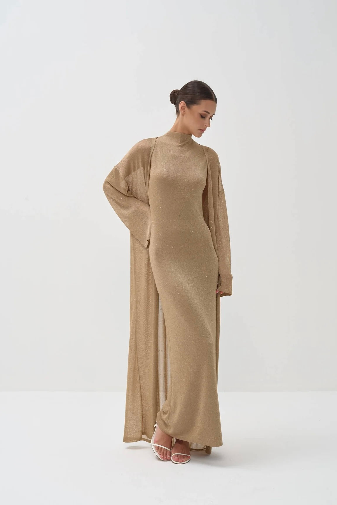 Sevin Dress Set in Viscose knit with Lurex