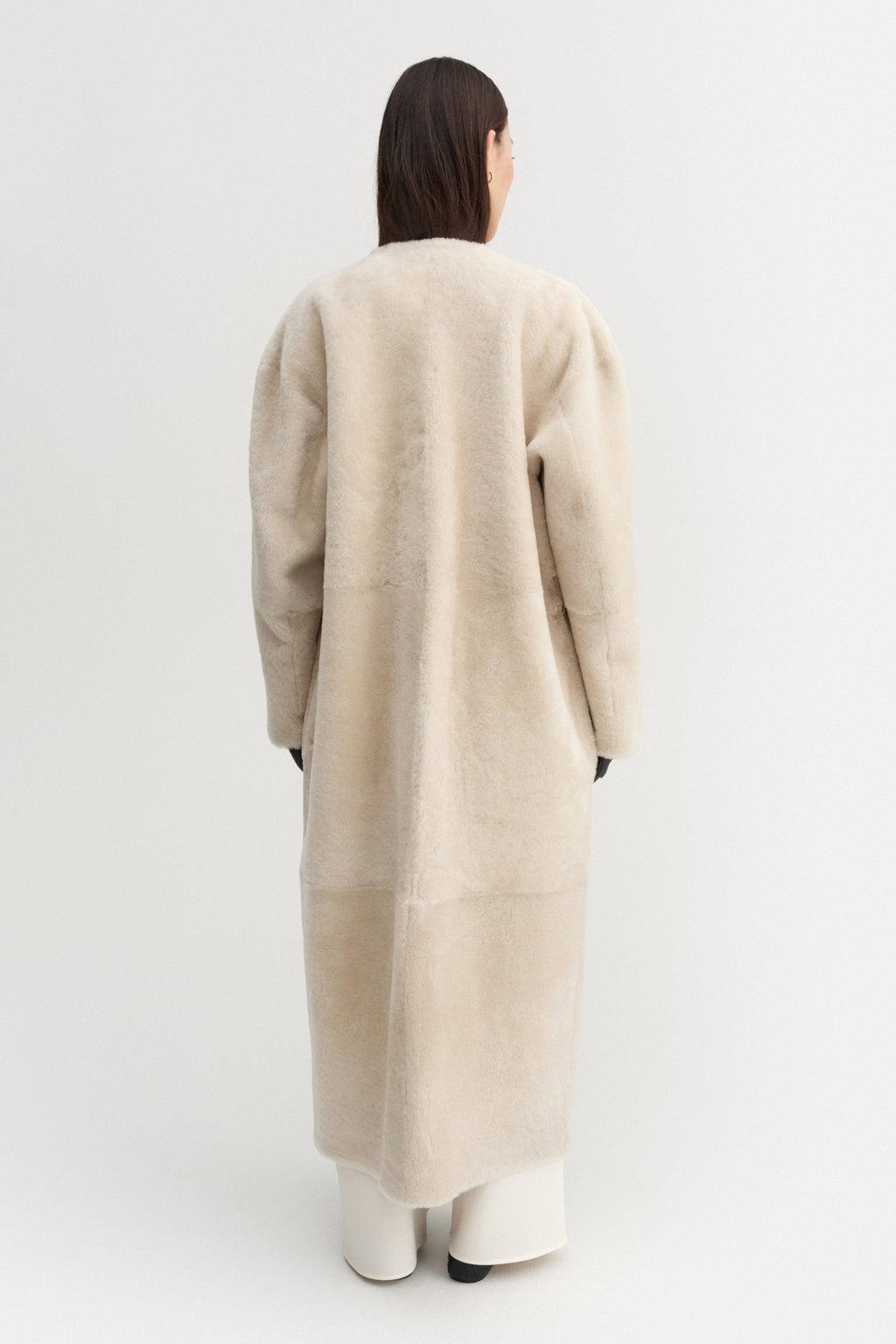 Shea Shearling Coat, vanilla