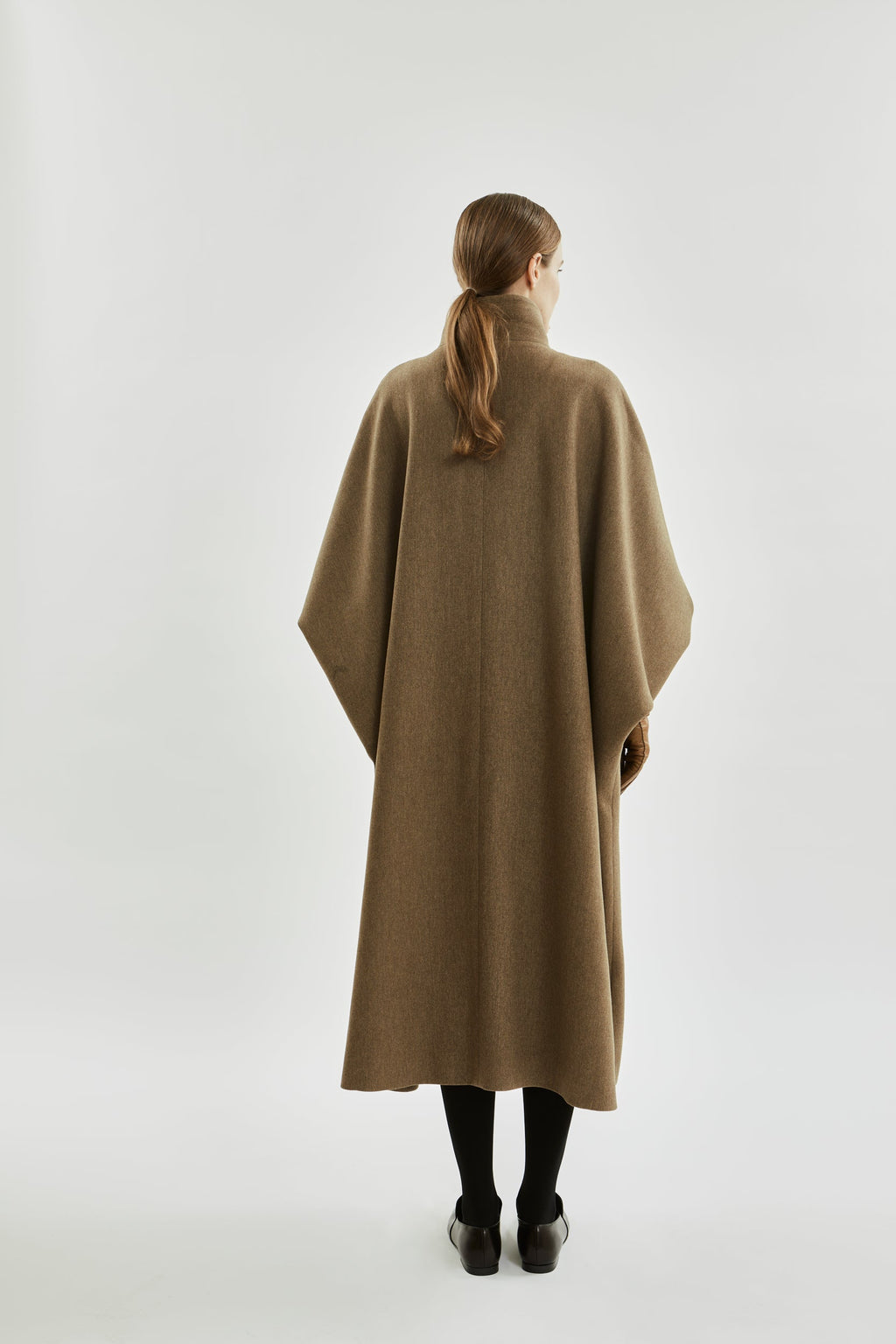 Sahara coat | Khaki - Recycled wool