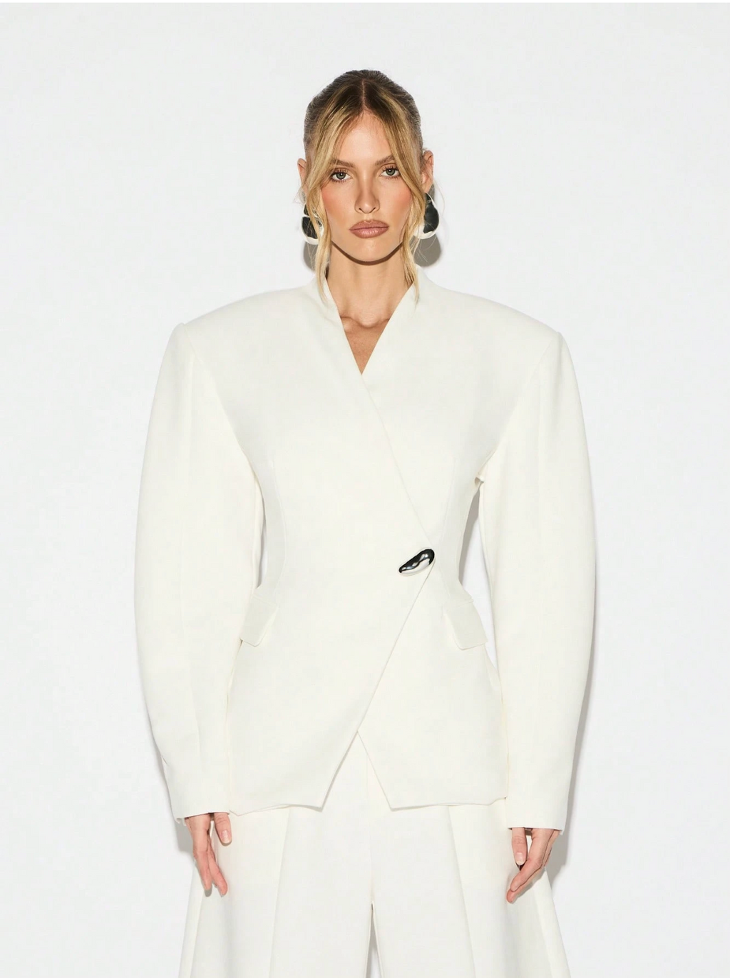 Kelly Structured Blazer - White