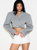 Pierre Cropped Tailored Blazer