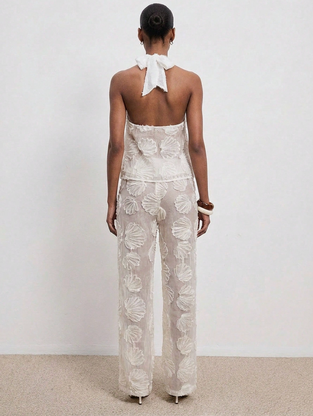 Sheer Floral Pants