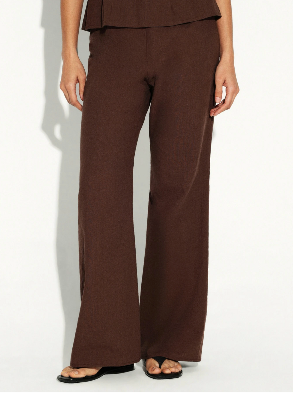 Millie Cotton Wide-Leg Pants