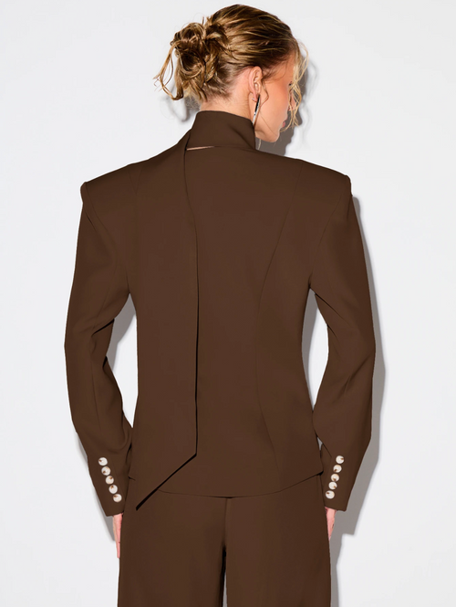 Agnes Tailored Blazer - Brown