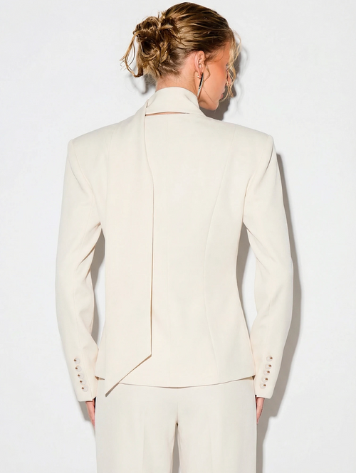 Agnes Tailored Blazer - Cream