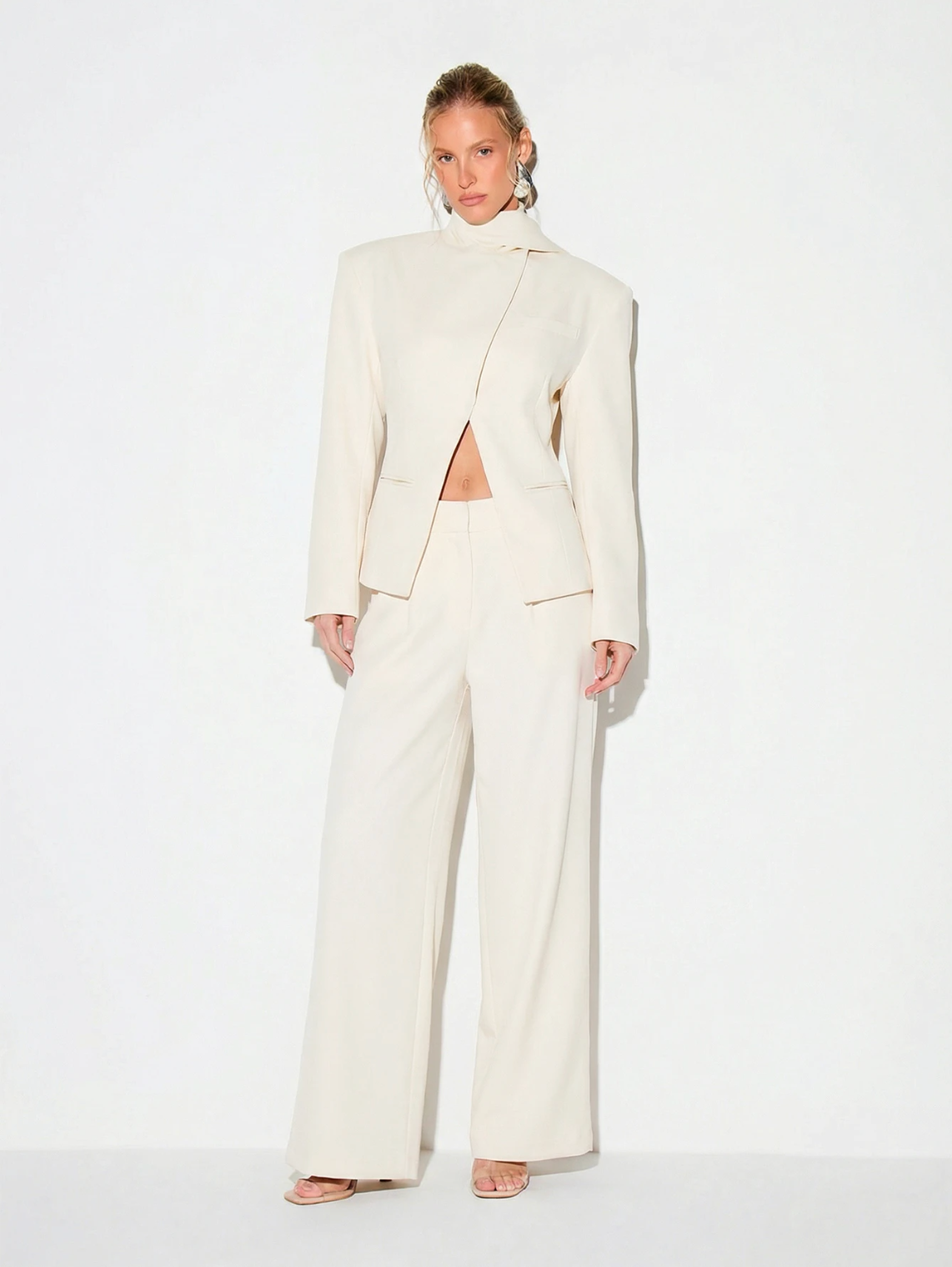 Agnes Tailored Blazer - Cream