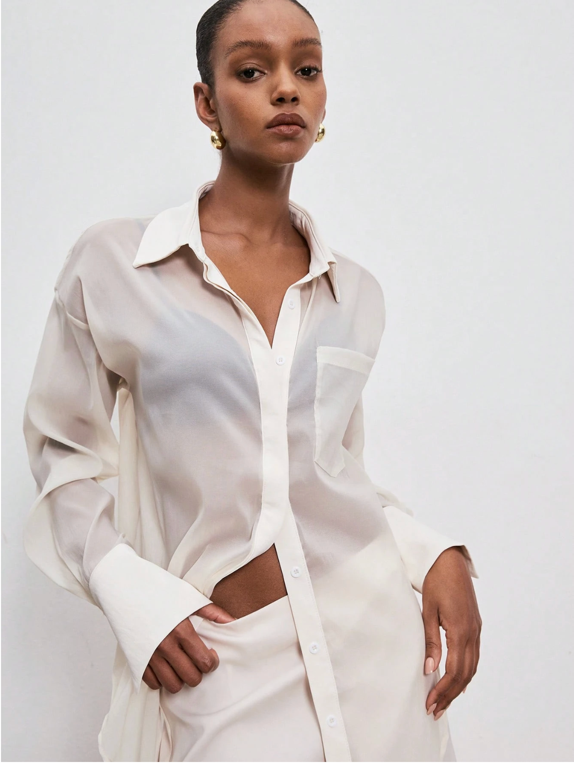 Pixie Sheer Relaxed Shirt