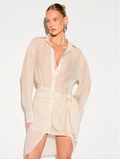 Annabel Sheer Shirt Dress