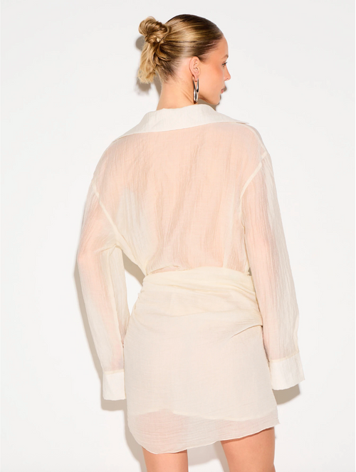 Annabel Sheer Shirt Dress