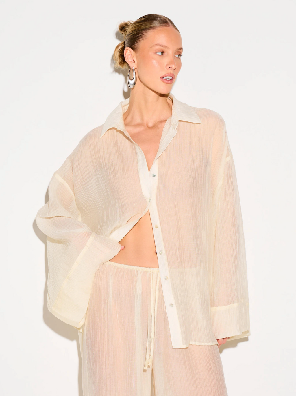 Haze Sheer Relaxed Shirt