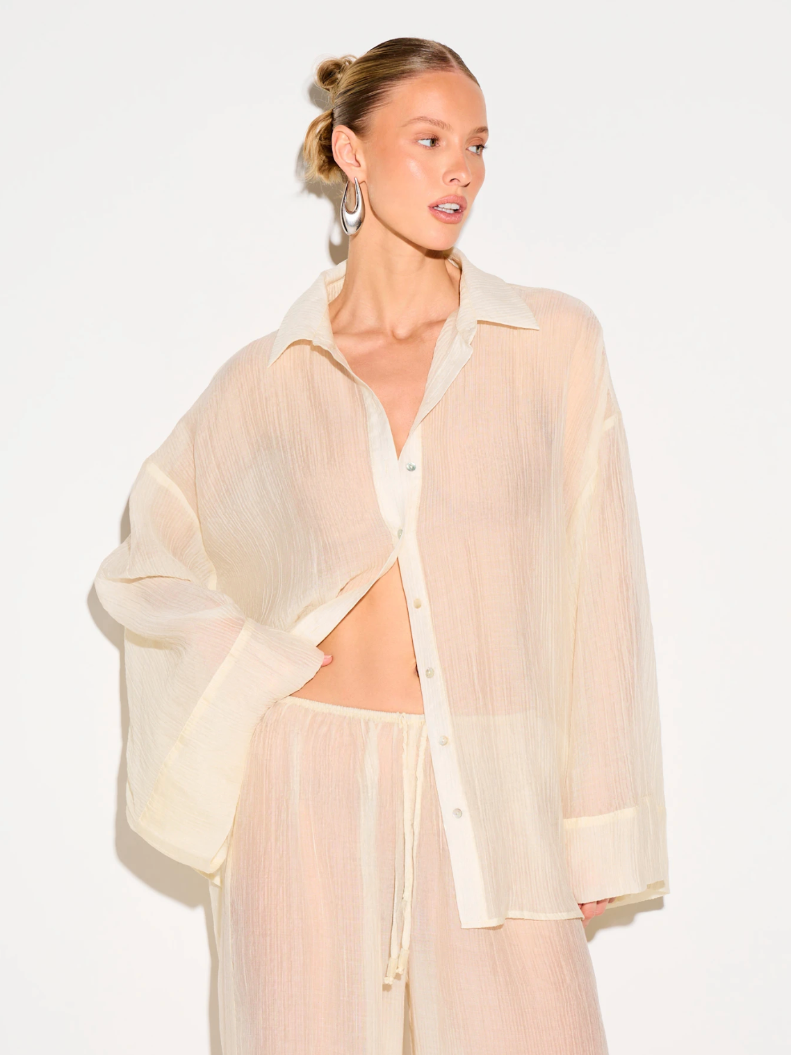 Haze Sheer Relaxed Shirt