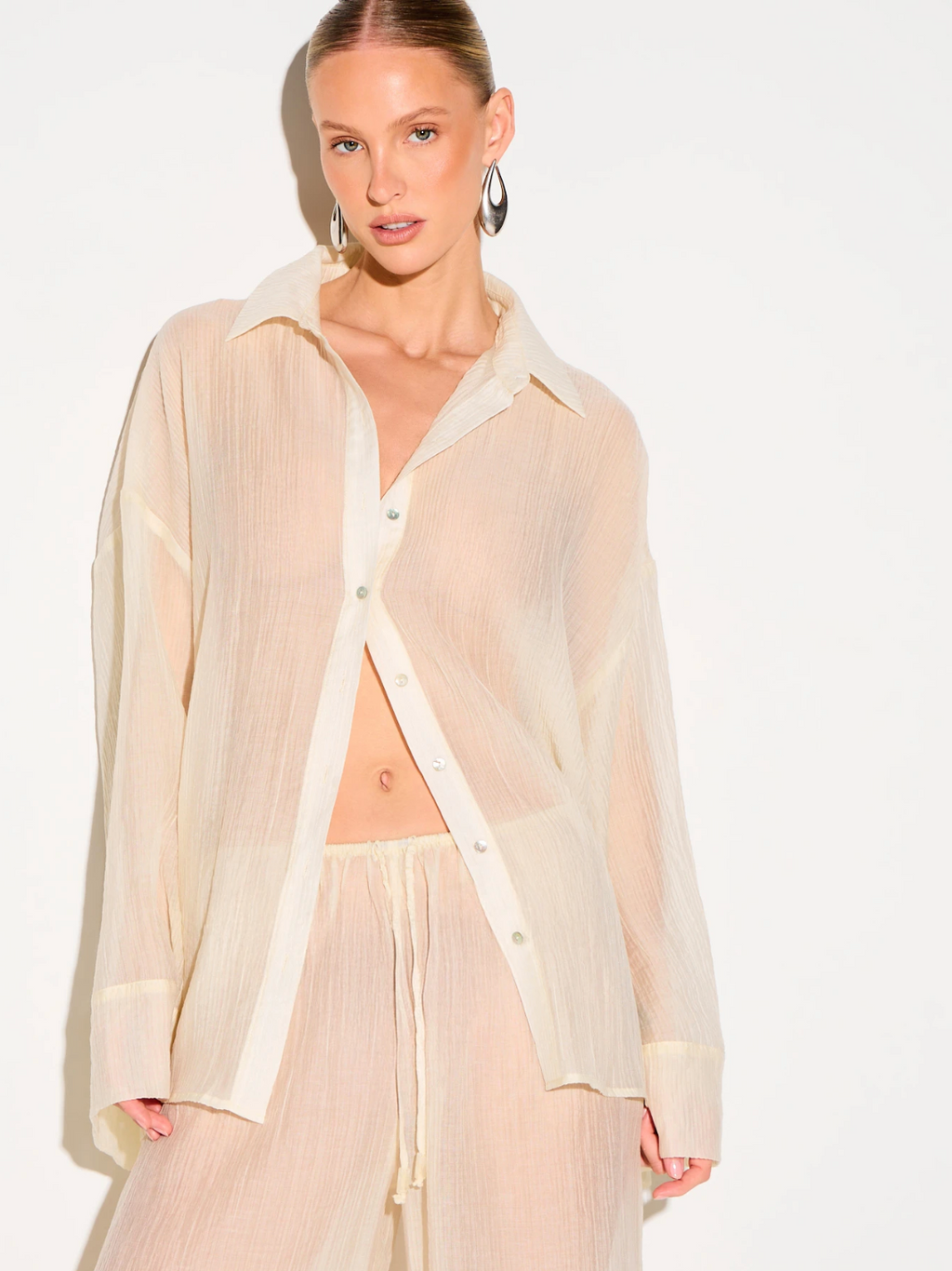 Haze Sheer Relaxed Shirt