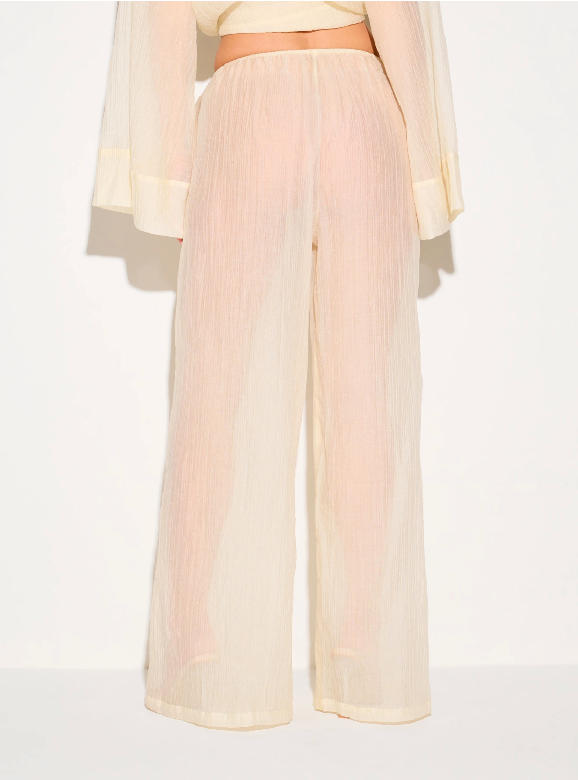 Haze Sheer Wide-Leg Trousers