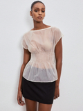 Monica Sheer Silk Top