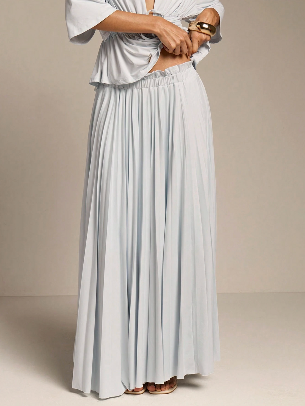 Dania Ruched Maxi Skirt