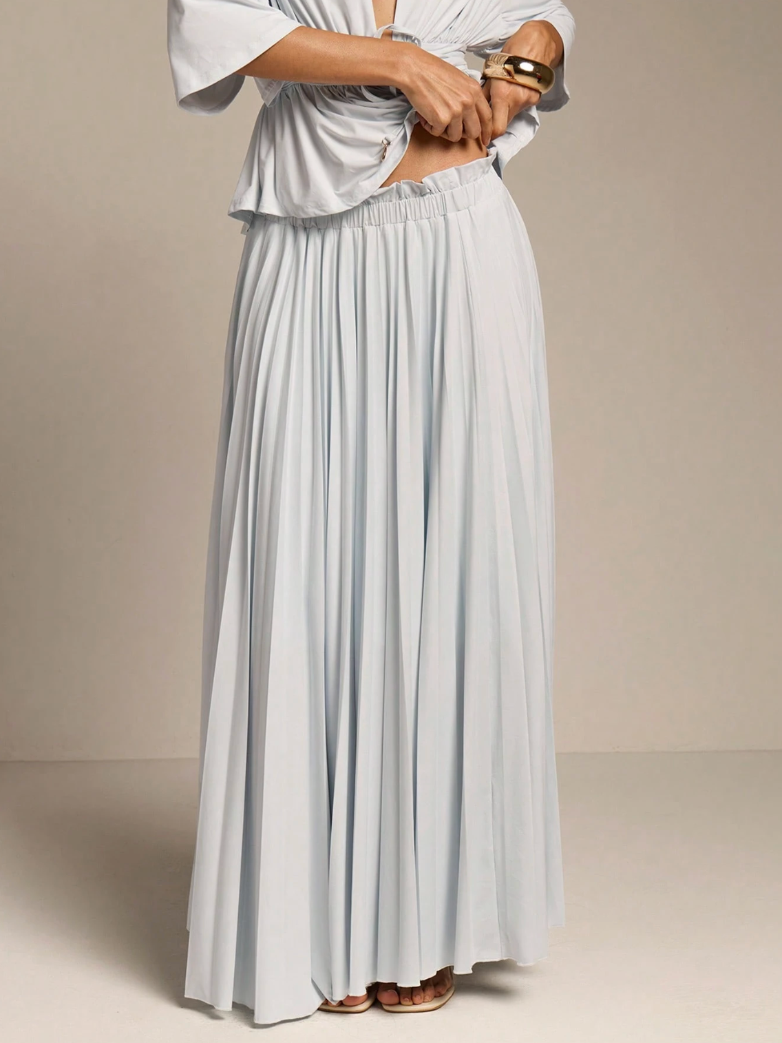 Dania Ruched Maxi Skirt