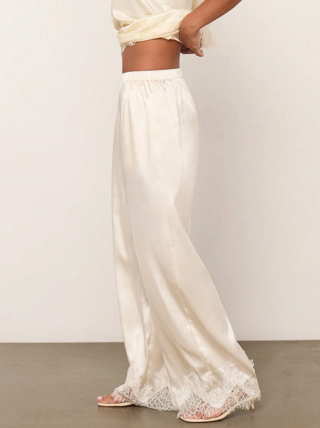Ravello Satin Lace Pants