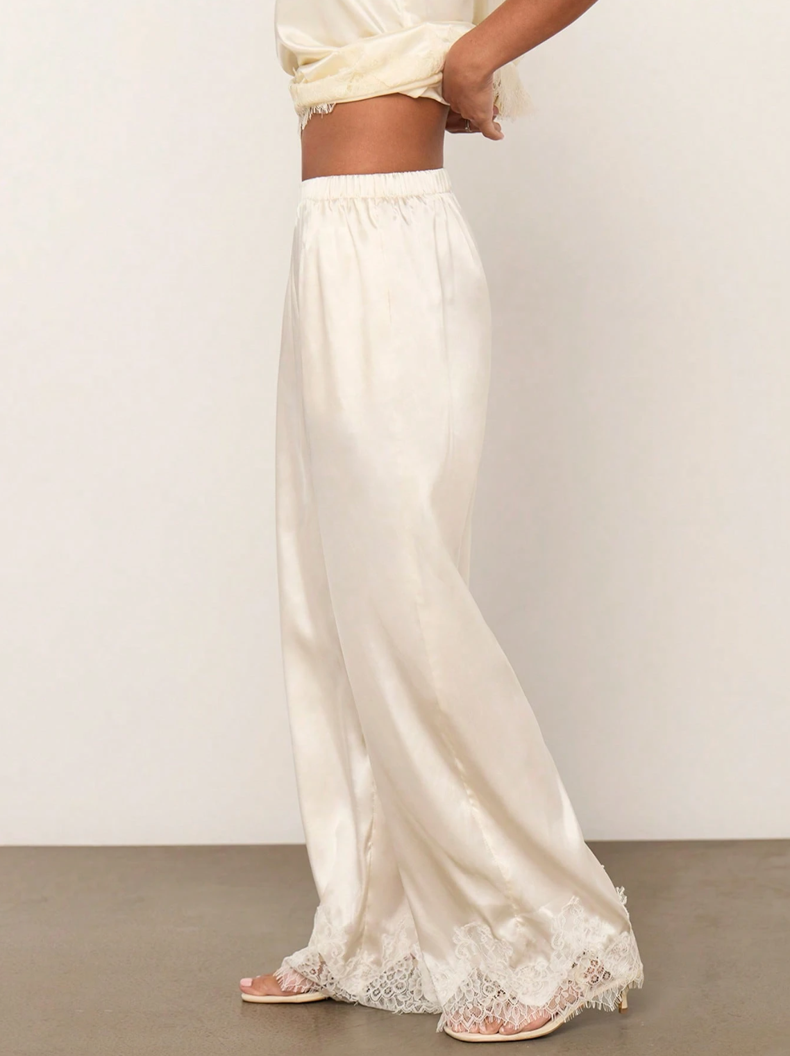 Ravello Satin Lace Pants