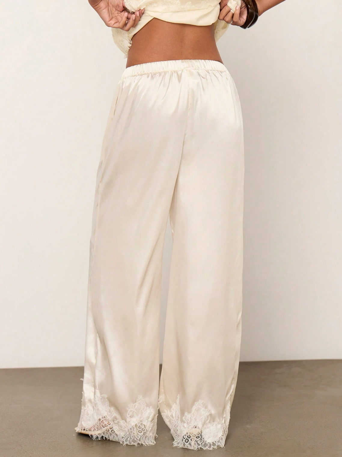 Ravello Satin Lace Pants