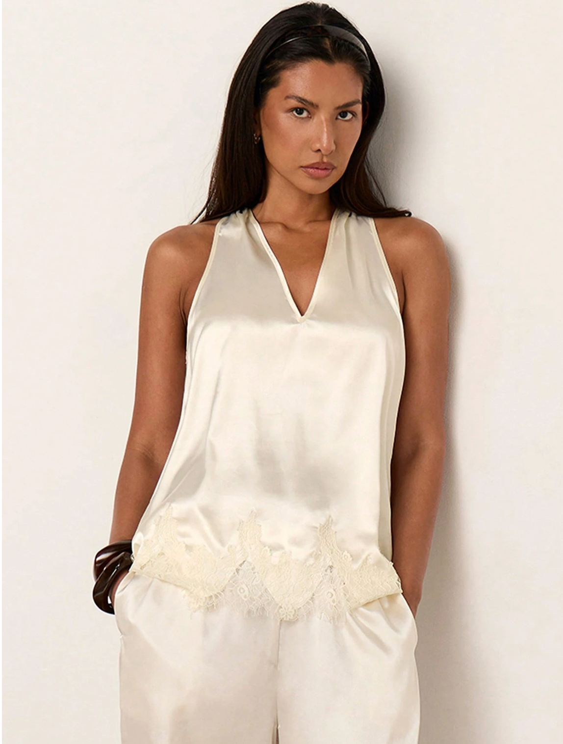 Ravello Satin Lace Top