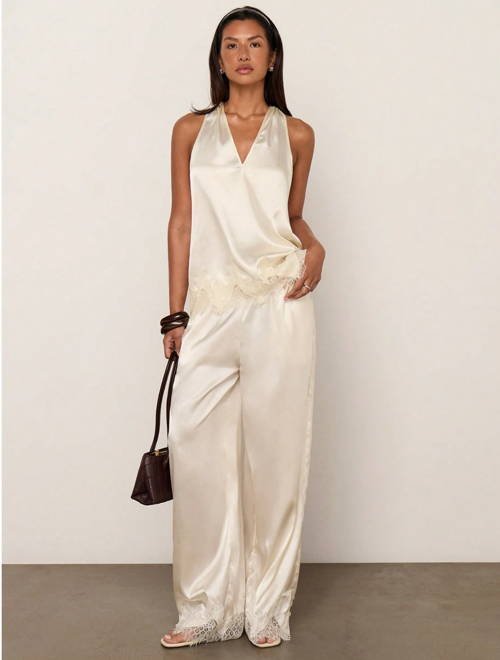 Ravello Satin Lace Top